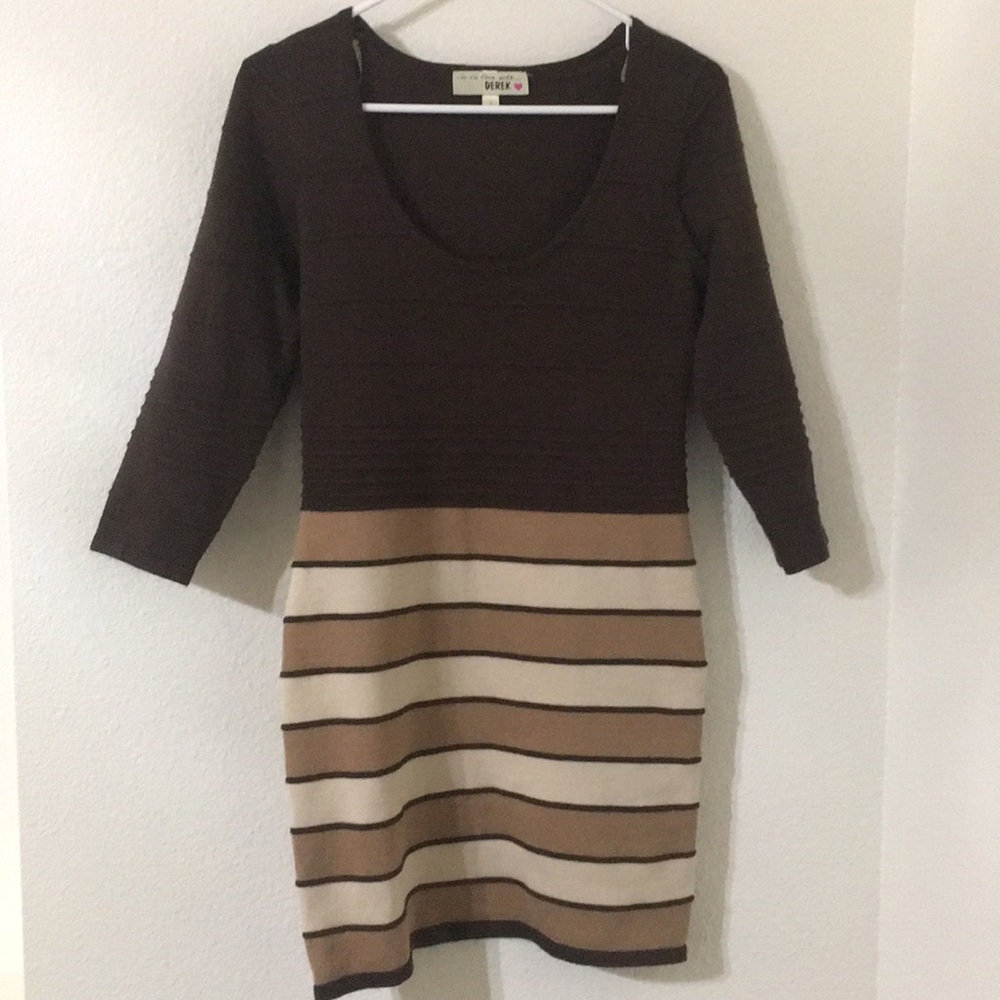 Derek Heart Long Sleeve Dress